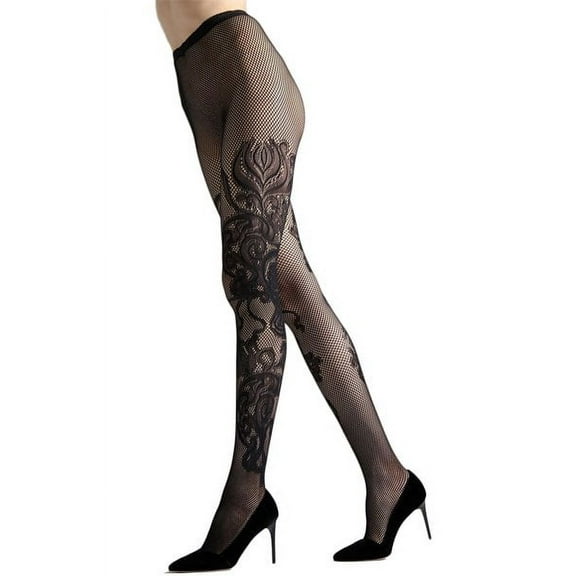 Natori Natori Floral Scroll Fashion Net Tights - Womens - Female