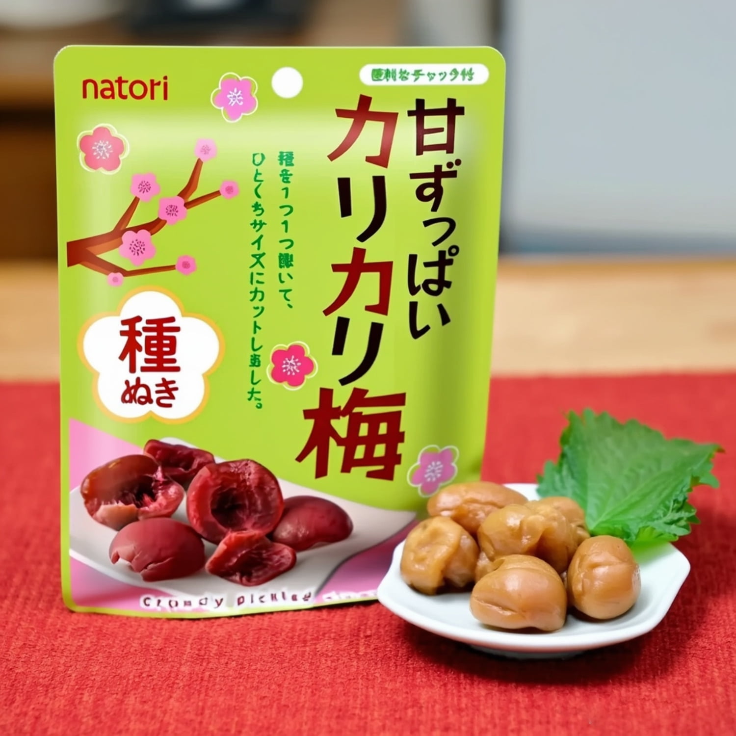 Natori Sweet  Sour Crunchy Ume – Seedless 22g – Made in JAPAN - Tokyo Sakura Mall