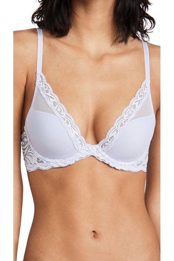Women's Feathers Contour Plunge Bra, Cosmic Sky, 32DDD