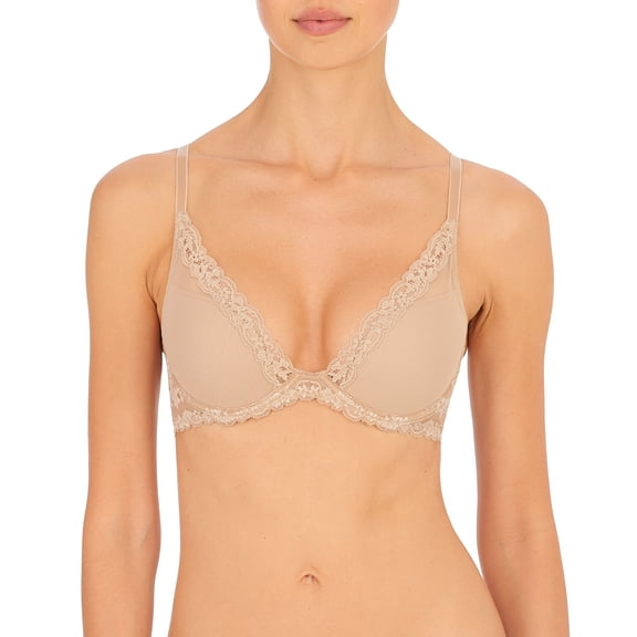 Natori Women's Feathers Luxe Contour Underwire Bra cafe 38B