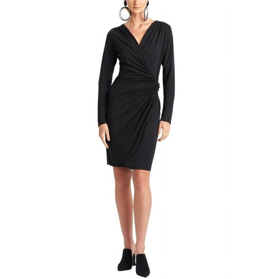 Natori Women's Jersey Midi Dress, M, Black, Tencel