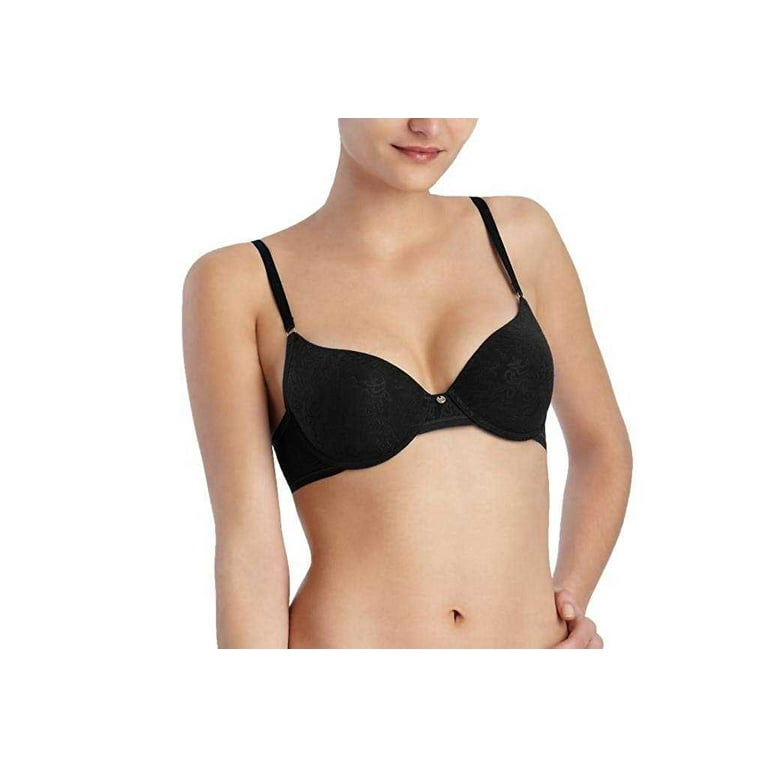 Natori Women Sheer Jacquard Full Fit Contour Underwire Bra (Black