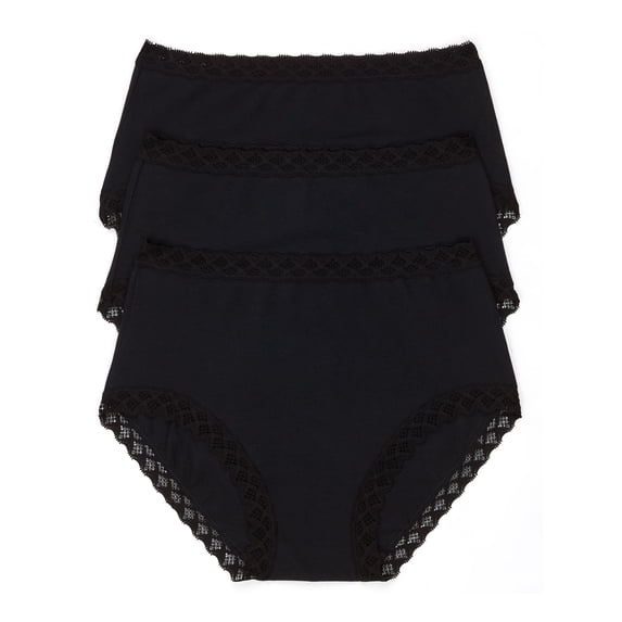 Natori Womens Bliss Cotton Full Brief 3-Pack Style-755058MP