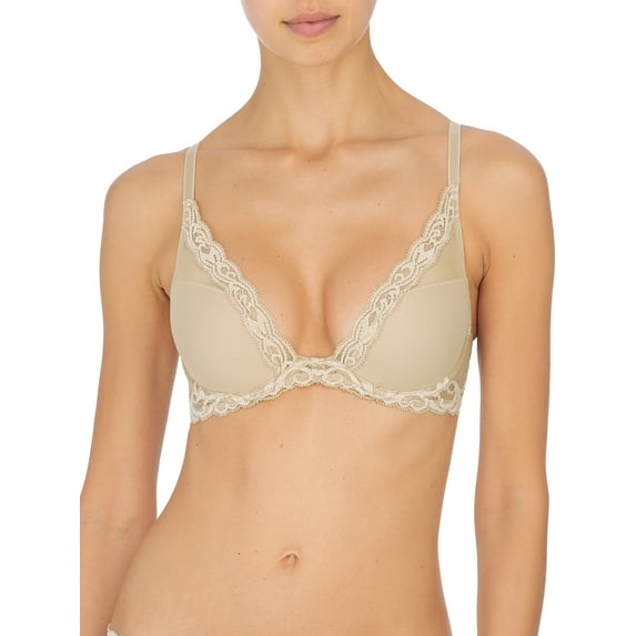 Natori's Women Feathers Contour Plunge Bra (Cosmetic, 30B)