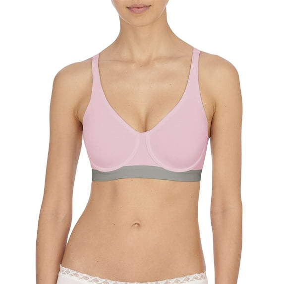 Natori's Women Recharge Sport Bra (Cotton Candy/Lead, 40D)