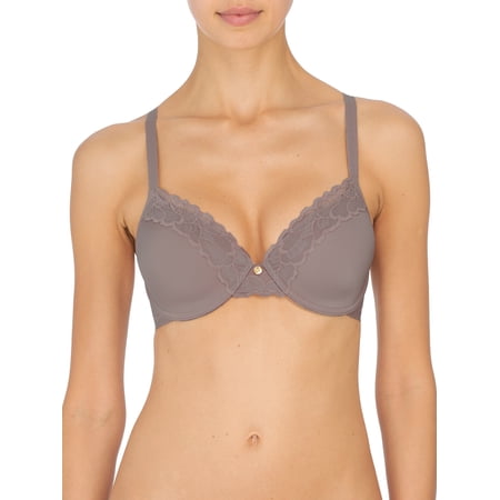 Natori's Women Refined Contour Underwire Bra (Gunmetal, 32DD)