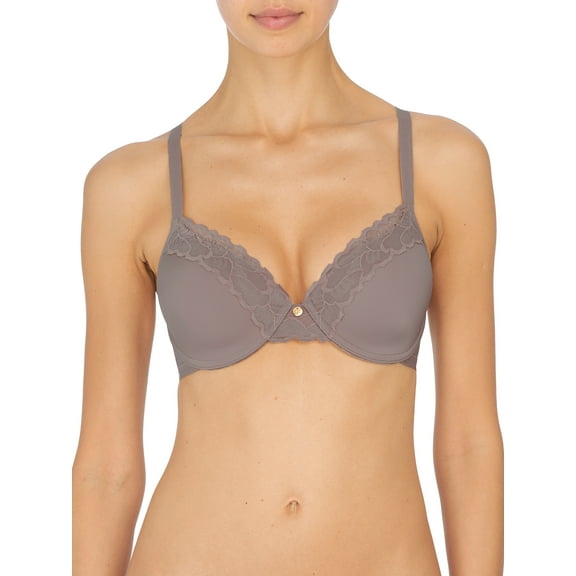 Natori's Women Refined Contour Underwire Bra (Gunmetal, 32D)