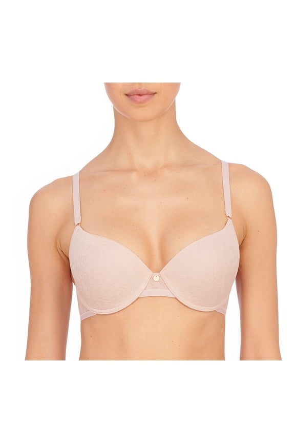 's Women Sheer Jacquard Full Fit Contour Underwire Bra (Honey Blush, 36B)