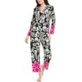 thumbnail image 1 of Natori womens  2pc Botanica Pajama Set, s, Black, 1 of 3