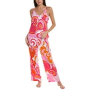 Natori womens  2pc Nami Pajama Set, L, Pink