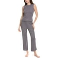 thumbnail image 1 of Natori womens  2pc Rib Essential Pajama Set, xs, Grey, 1 of 3