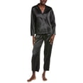 thumbnail image 1 of Natori womens  2pc Shirt & Pant Set, xs, Black, 1 of 3