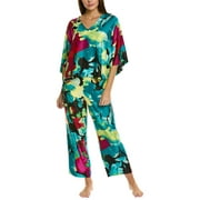 Natori womens  2pc Suisai Pajama Set, S, Black