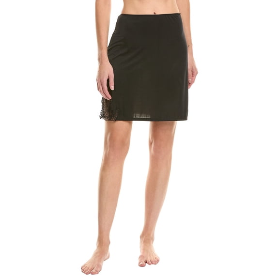Natori womens  Body Double Slip Skirt, XL, Black