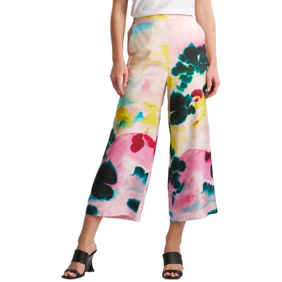 Natori womens Cropped Pull-On Silk-Blend Pant, XL