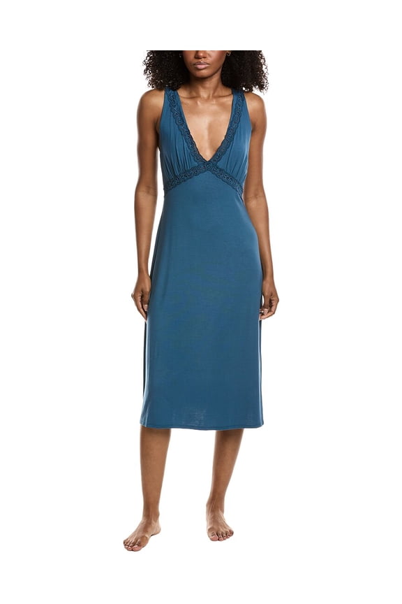 womens Essentials Gown, xs, Blue