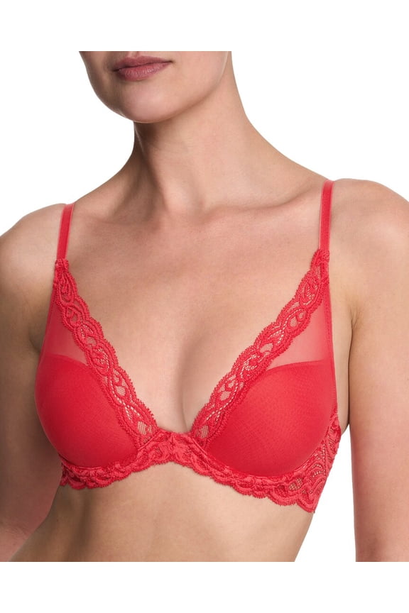 womens Feathers Plunge T-Shirt Bra, 32D