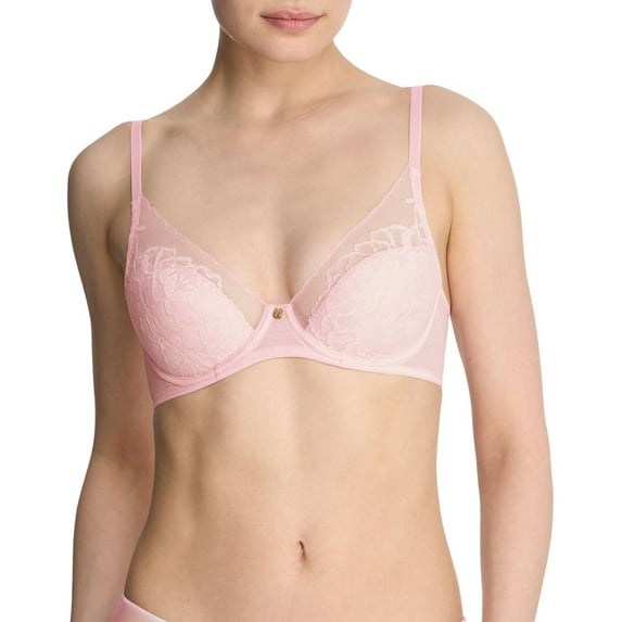 Natori womens Flora Contour Underwire Bra, 32DD, Pink