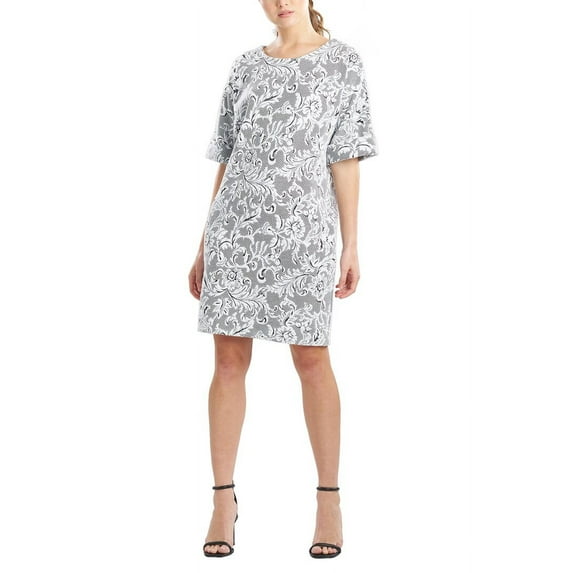 Natori womens Floral Jacquard Dress, xs