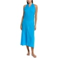 thumbnail image 1 of Natori womens  Gauze Maxi Halter Dress, XL, Blue, 1 of 3