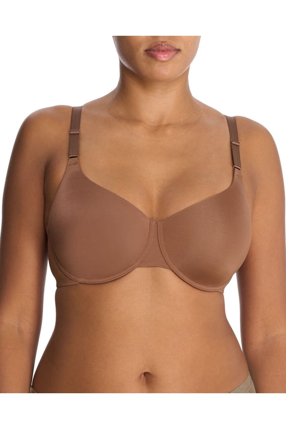 womens  Liquid Full Fit Contour Underwire Bra, 32D, Brown