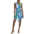 thumbnail image 1 of Natori womens  Multi Floral Mini Dress, 14, Blue, 1 of 3