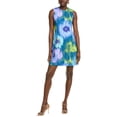thumbnail image 1 of Natori womens  Multi Floral Shift Dress, m, Blue, 1 of 3