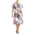 thumbnail image 1 of Natori womens N  Palms Poplin Shirtdress Shirt Dress, l, Pink, 1 of 3