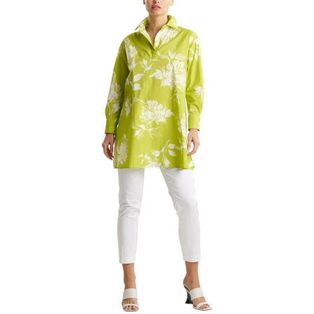 Natori womens Oversized Shirt, m, Yellow