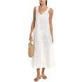 thumbnail image 1 of Natori womens  Palm Maxi Dress, l, White, 1 of 3