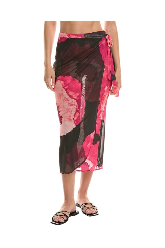 womens  Poppy Tie Sarong, XS/S, Blue