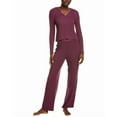 thumbnail image 1 of Natori womens  Rib Essential Top & Pant Pajama Set, xs, Purple, 1 of 3