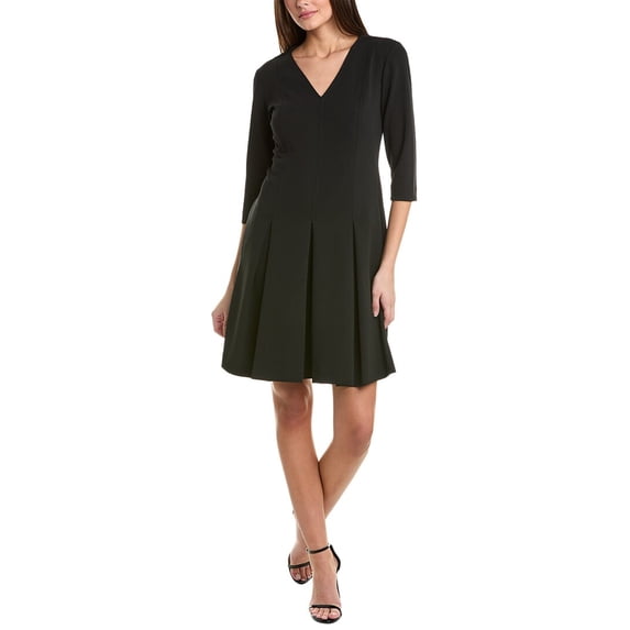 Natori womens Sold Knit Crepe Dress, 18