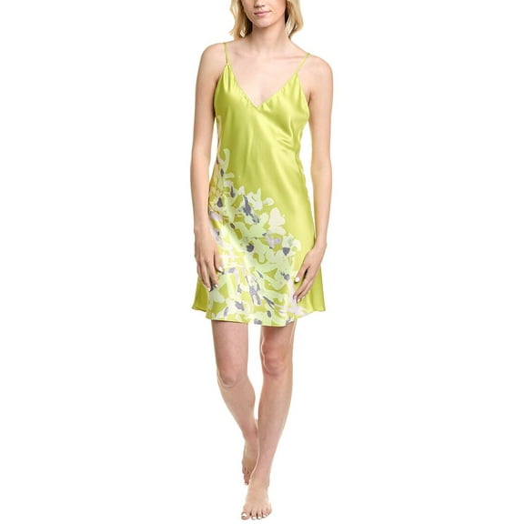 Natori womens  Sumi-E Chemise, xs, Yellow