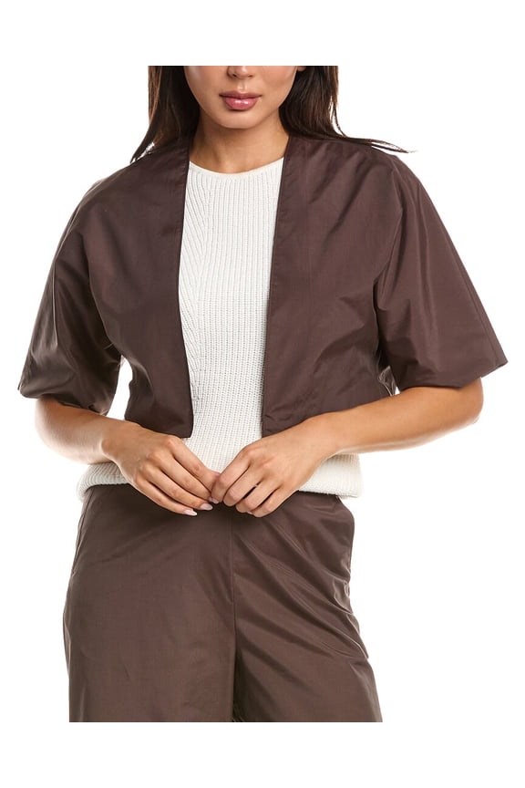 womens Techno Poplin Bolero, s, Brown