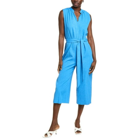 Natori womens  Textured Jacquard Jumpsuit, m, Blue