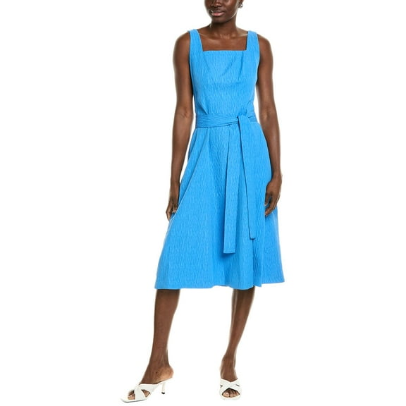 Natori womens  Textured Jacquard Maxi Dress, 2, Blue