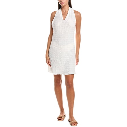 Natori womens  Waves Mini Halter Dress, s, White