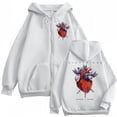 thumbnail image 1 of Natos Y Waor Cicatrices Album Graphic Zip Up Hoodies Unisex Oversized Hip Hop Sweatshirts for Men Women, 1 of 5