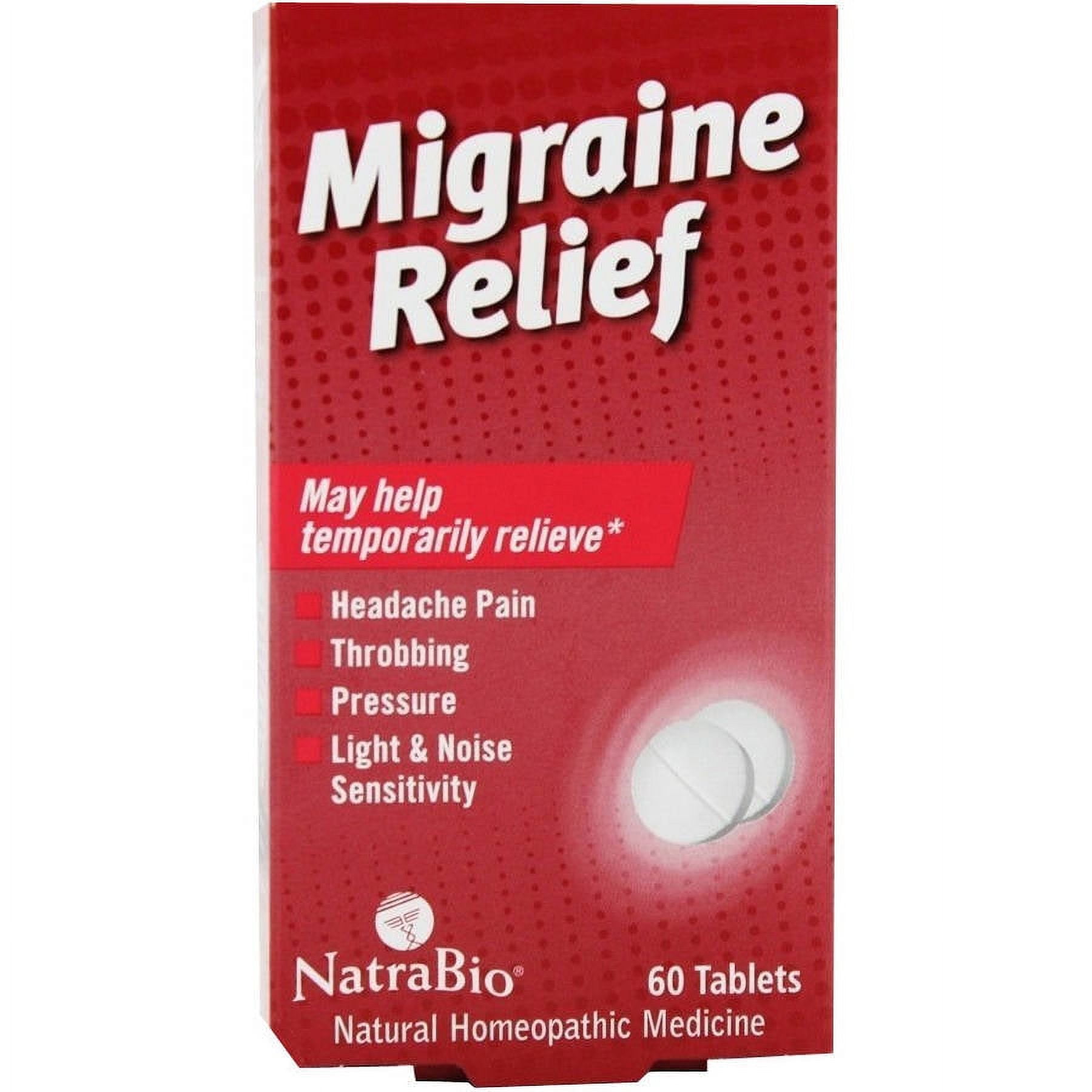 Natra Bio Migraine Relief Tablet, 60 CT