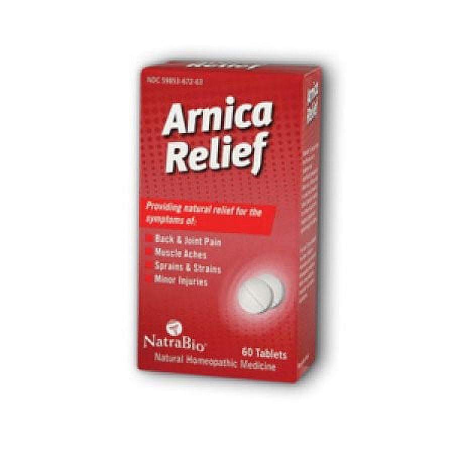 NatraBio Arnica Relief Tablets, 60 Count