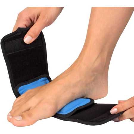 NatraCure Cold Pack Wrap (Regular) with 14" Strap - Reusable Gel Ice Pack Compress for Injuries and Pain Relief, Hand, Arch of Foot, Wrist, Elbow, Arthritis, Neuropathy - 715 CAT