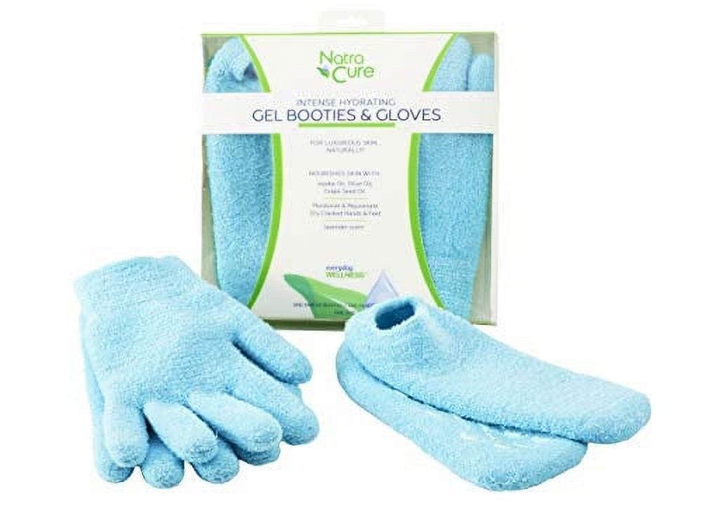 NatraCure Moisturizing Gel Booties and Gloves Set (For dry skin, dry