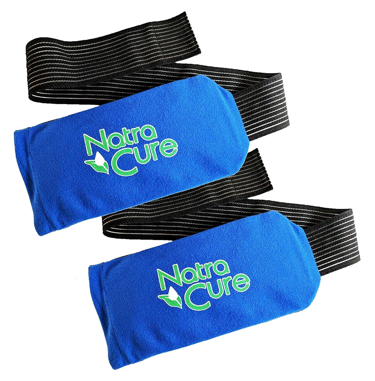 NatraCure Universal Cold Pack Ice Wrap with Strap for Injuries - Helps Pain and Swelling - 2 PK