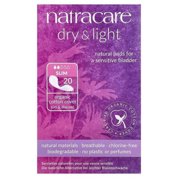 Natracare Dry & Light Natural Pads, Light Bladder Weakness
