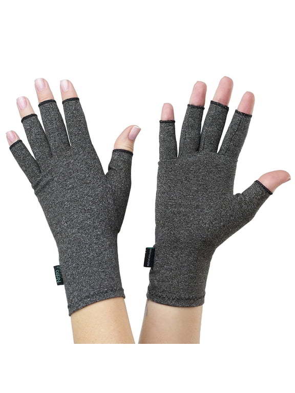 Arthritis Compression Gloves – Fingerless Gloves for Hand Pain, Carpal Tunnel, RSI & Swelling Relief – Medium
