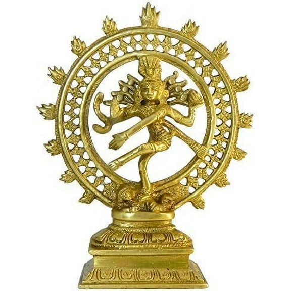 Natraj Brass Statue Figure 21cm Nataraj Dancing Shiva Hinduism Indian Deity