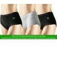thumbnail image 1 of Natratouch New 3 Pack Cotton Brief Menstrual Period Panties, Light Incontinence Panties, Absorbent Pantie- LARGE, 1 of 1