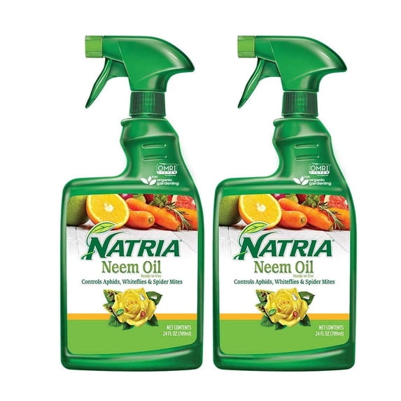 Natria Neem Oil Aphids & Whiteflies Insecticides Oil, 24 fl oz, 2 Count