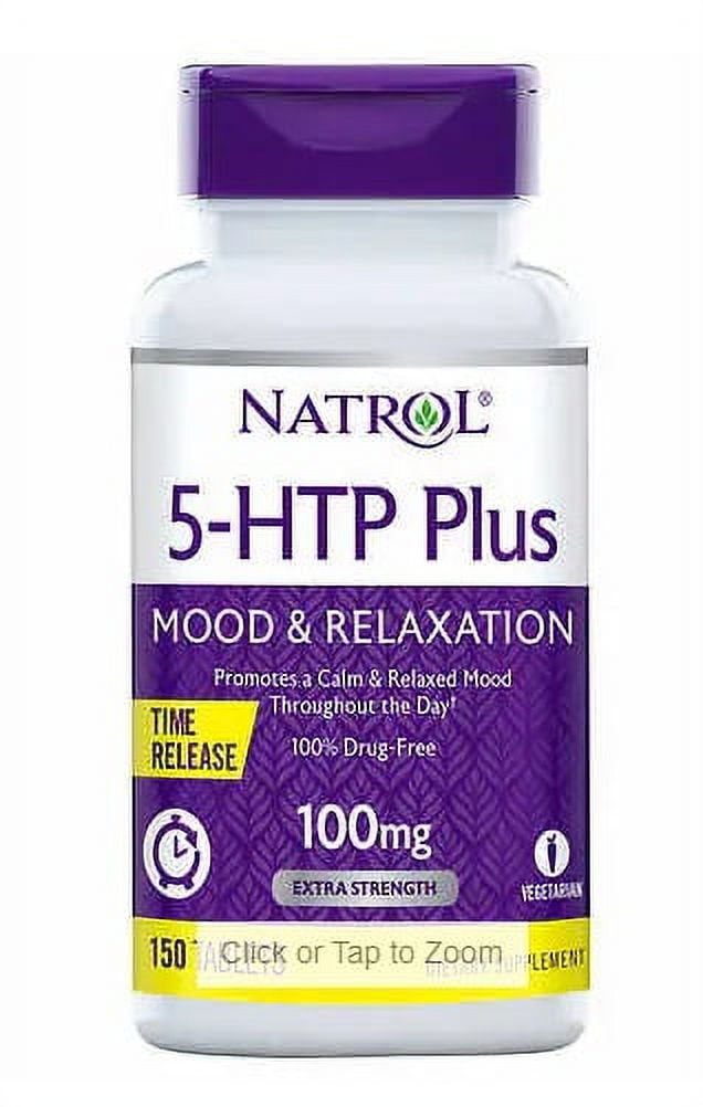 Natrol 5HTP Plus Mood & Relaxation 100 mg., 150 Time Release Tablets